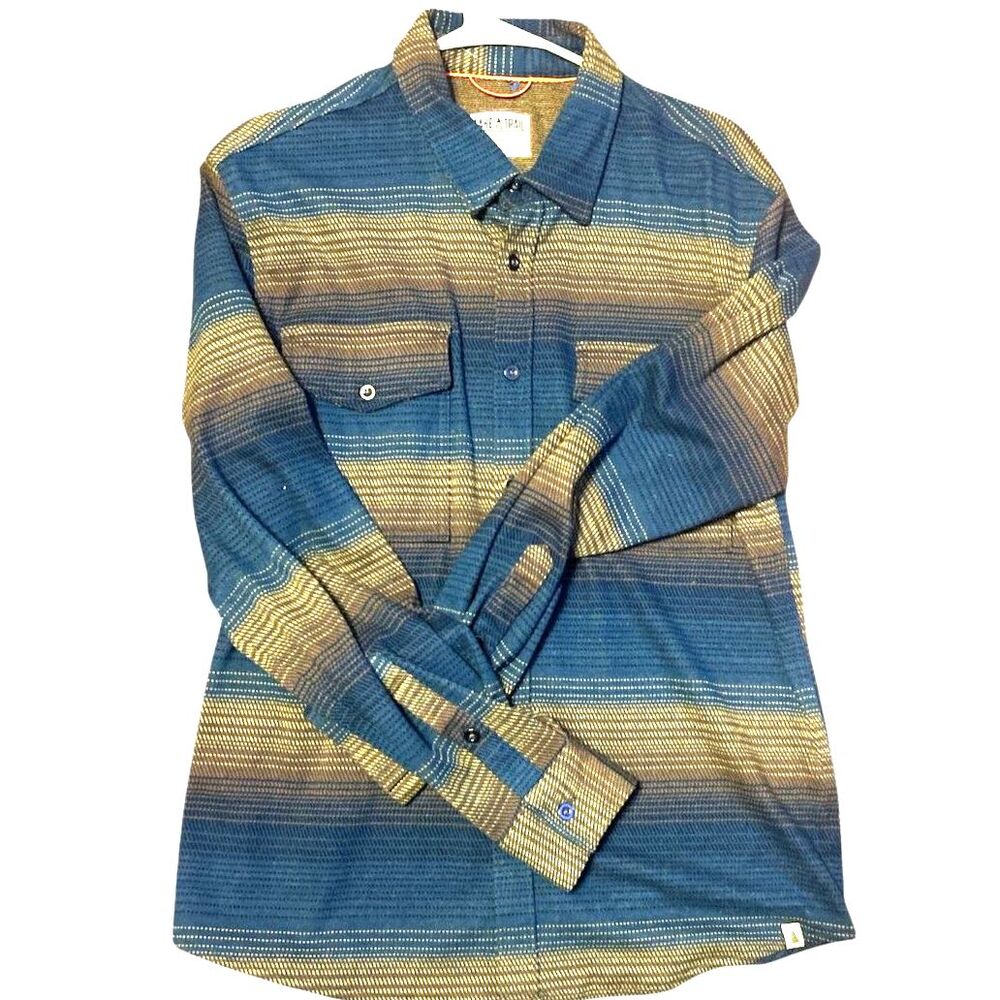 lake & Trail Plaid Flannel Shirt Long Sleeve Button Front Size